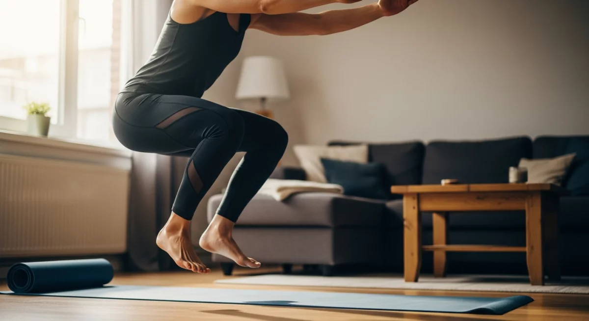 Débutant effectuant un WOD CrossFit au poids de corps
