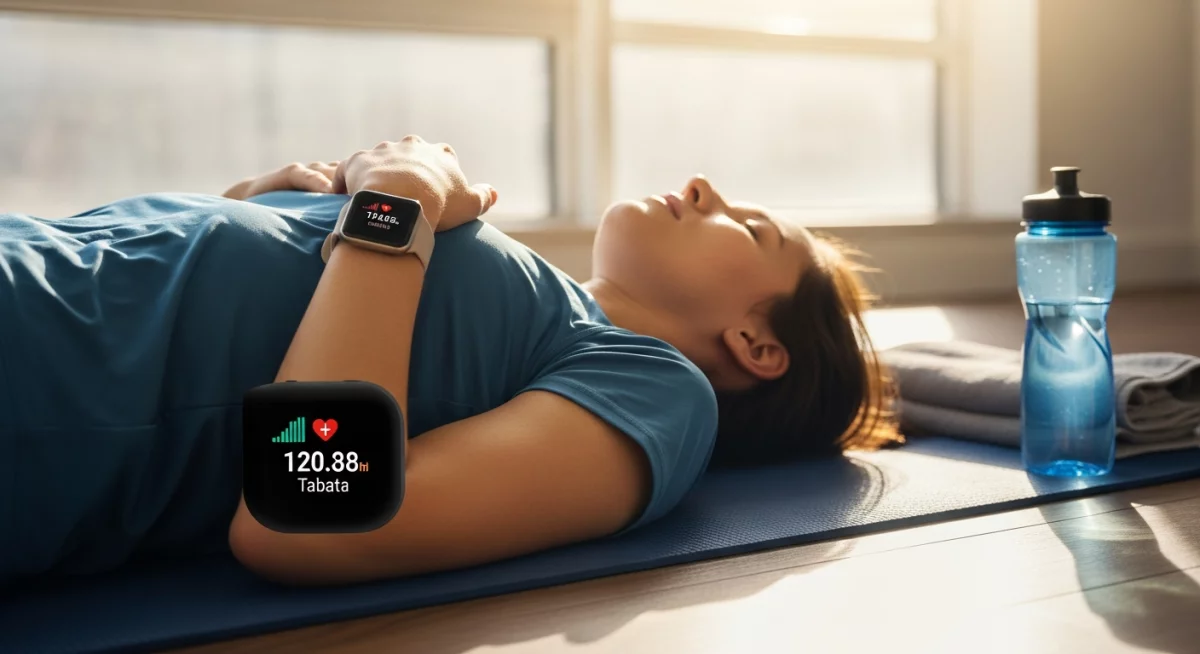 Comparaison visuelle montrant trois personnes de niveaux différents effectuant des variations du même exercice Tabata, du débutant à l'avancé, dans un espace d'entraînement lumineux