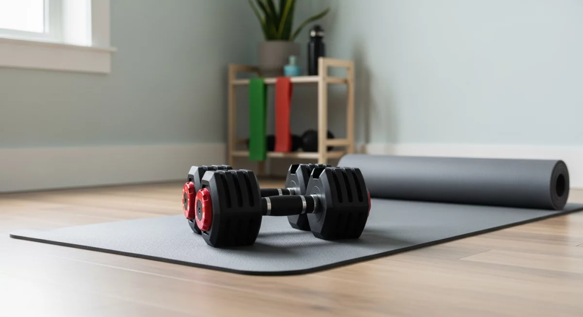 Programme structuré de musculation avec haltères à la maison