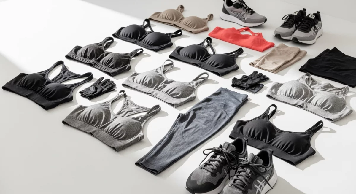 Femme utilisant du matériel de fitness à domicile